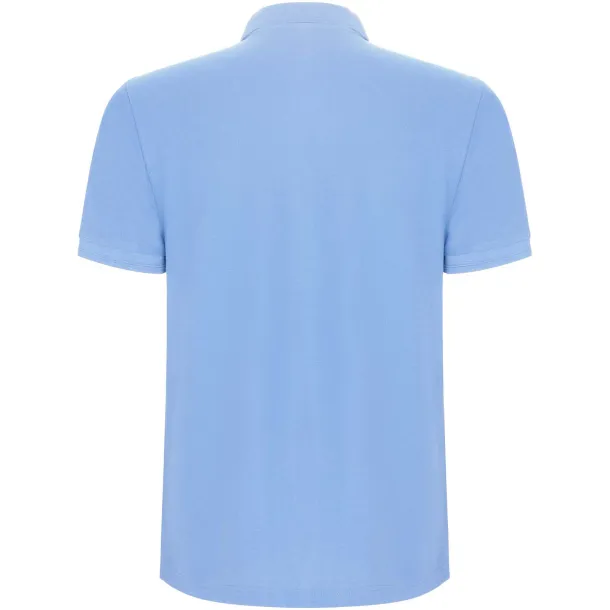 Pegaso Premium short sleeve men's polo - Roly Sky blue