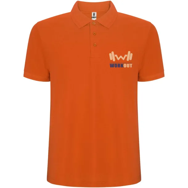 Pegaso Premium short sleeve men's polo - Roly Orange