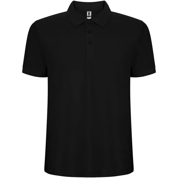 Pegaso Premium short sleeve men's polo - Roly Solid black