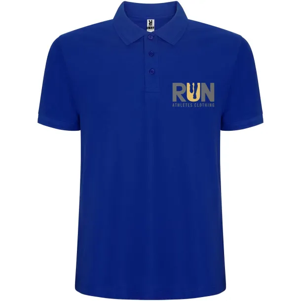 Pegaso Premium short sleeve men's polo - Roly Blue