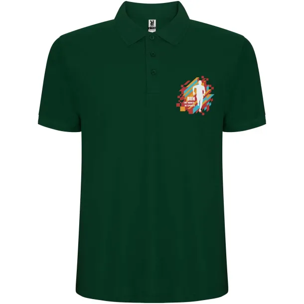 Pegaso Premium short sleeve men's polo - Roly Bottle green