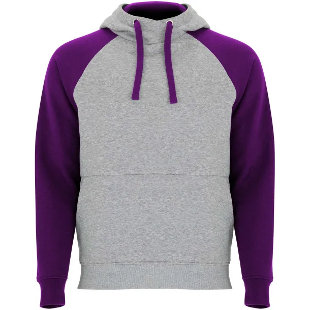 Badet dječji dvobojni hoodie, 280 g/m2 - Roly Heather grey Ljubičasta