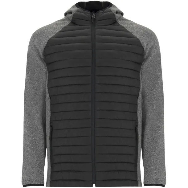 Minsk unisex hybrid insulated jacket - Roly Solid black Heather black