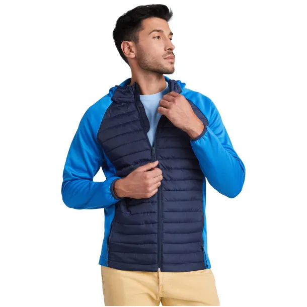 Minsk unisex hybrid insulated jacket - Roly Solid black Heather black