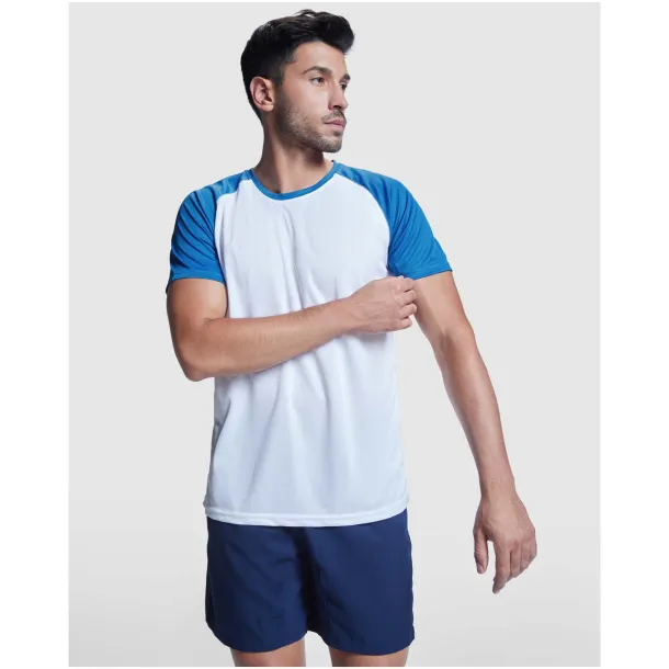 Indianapolis dječja sportska majica kratkih rukava - Roly Bijela Navy Blue
