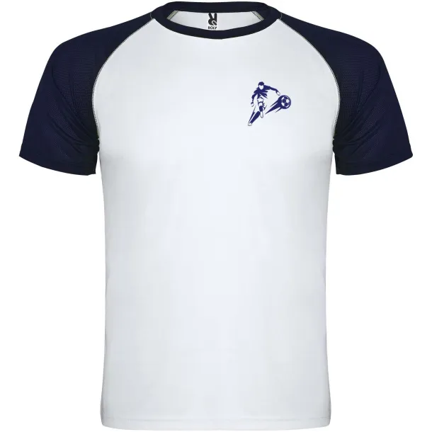 Indianapolis dječja sportska majica kratkih rukava - Roly Bijela Navy Blue