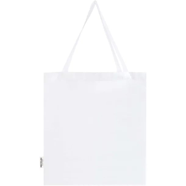 Madras torba s umetkom od GRS recikliranog pamuka,140 g/m² Bijela