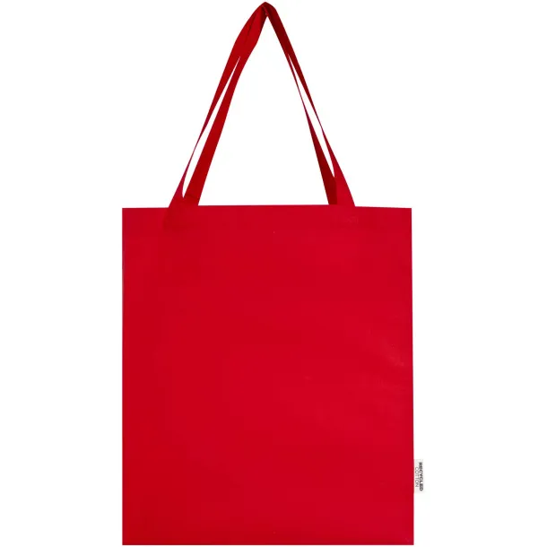 Madras torba s umetkom od GRS recikliranog pamuka,140 g/m² Crvena