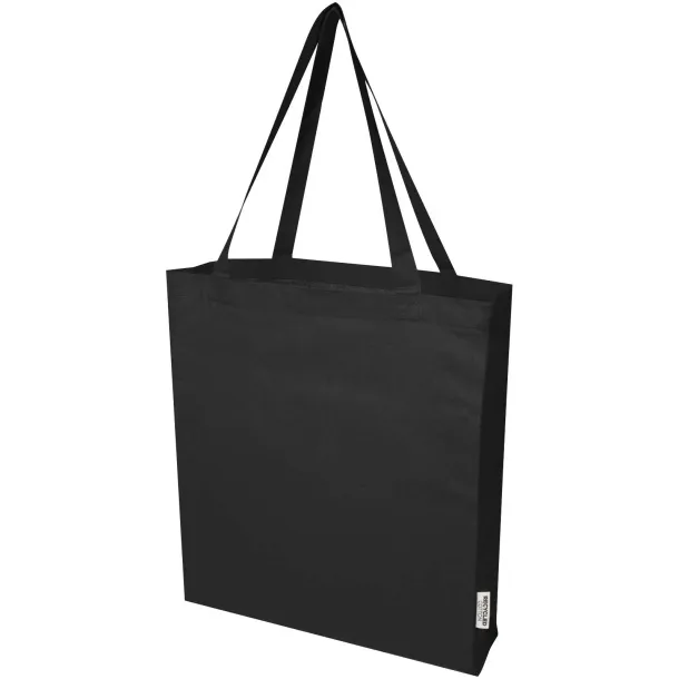 Madras torba s umetkom od GRS recikliranog pamuka,140 g/m² Solid black
