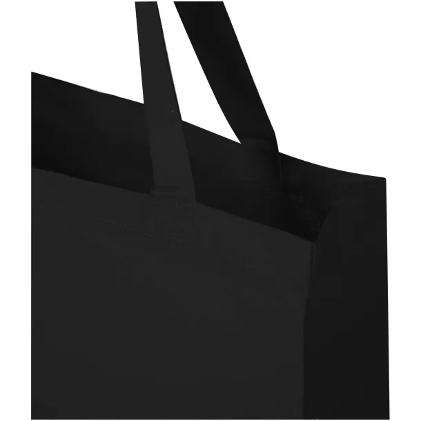 Madras torba s umetkom od GRS recikliranog pamuka,140 g/m² Solid black