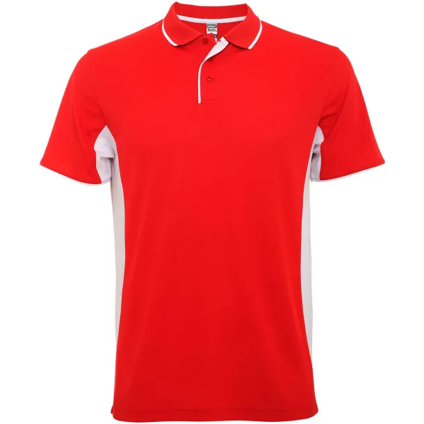Montmelo unisex sportska polo majica s kratkim rukavima - Roly Crvena Bijela