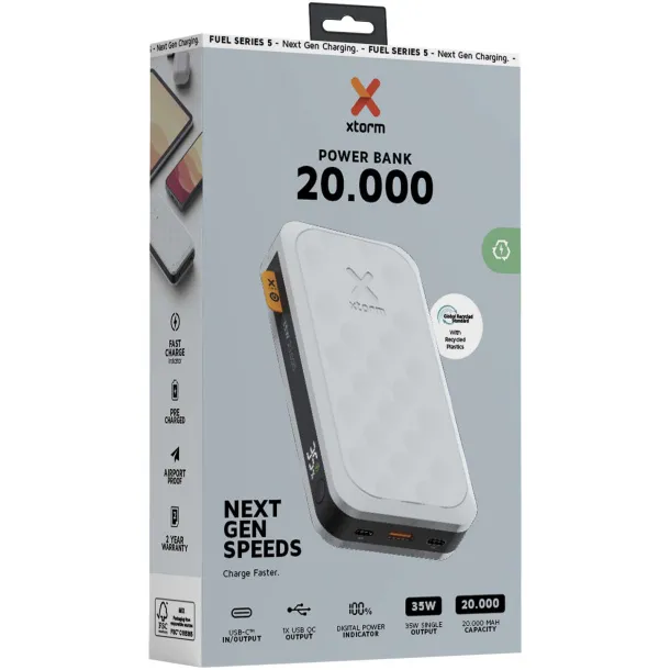 Xtorm FS520 Fuel Series 20.000 mAh 35W power bank - Xtorm White