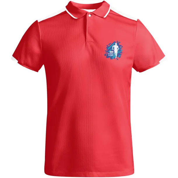 Tamil muška sportska polo majica kratkih rukava - Roly Crvena Bijela