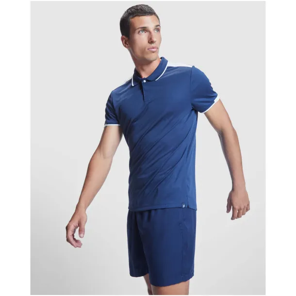 Tamil muška sportska polo majica kratkih rukava - Roly Navy Blue Bijela