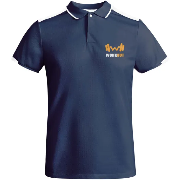 Tamil muška sportska polo majica kratkih rukava - Roly Navy Blue Bijela