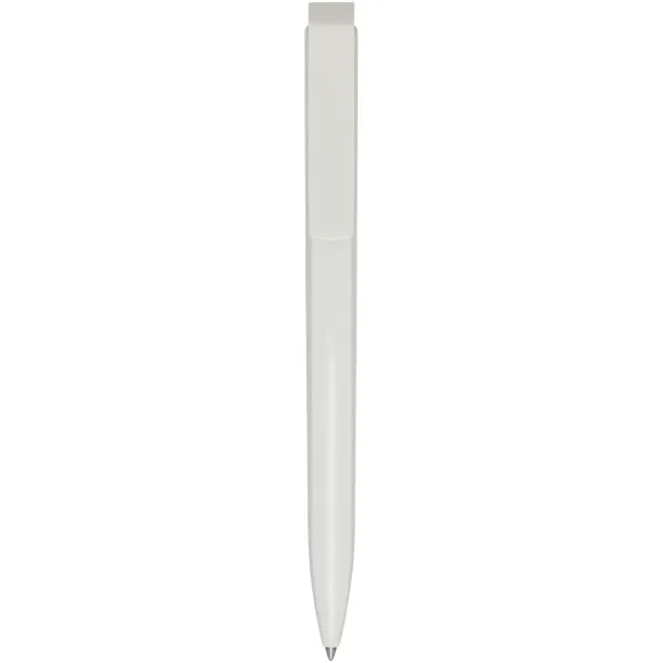 Lucia recycled plastic ballpoint pen (blue ink) - Marksman White