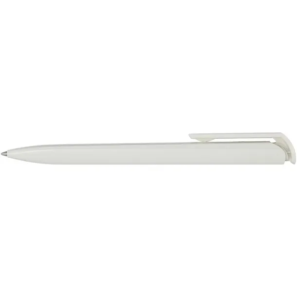 Lucia recycled plastic ballpoint pen (blue ink) - Marksman White