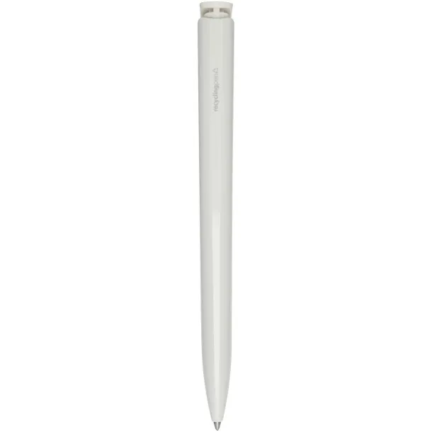 Lucia recycled plastic ballpoint pen (blue ink) - Marksman White