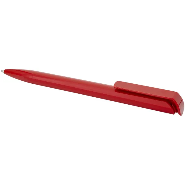 Lucia recycled plastic ballpoint pen (blue ink) - Marksman Red