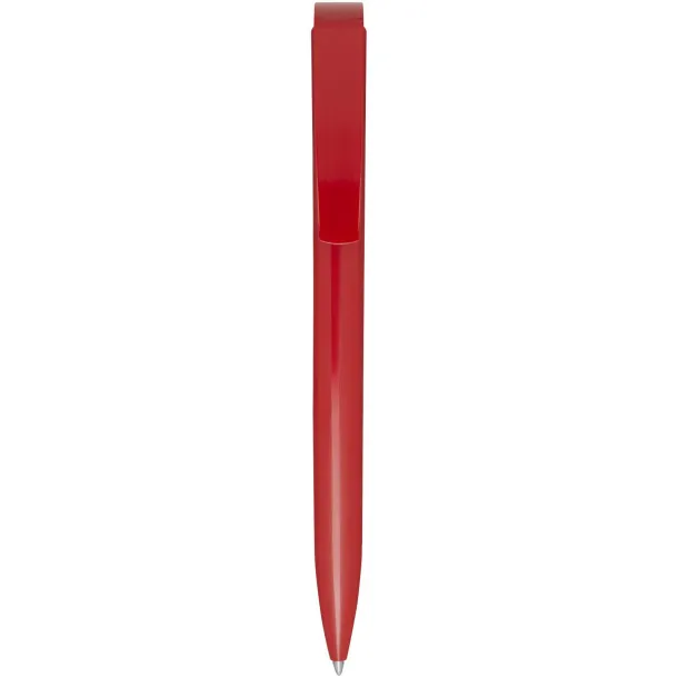 Lucia recycled plastic ballpoint pen (blue ink) - Marksman Red