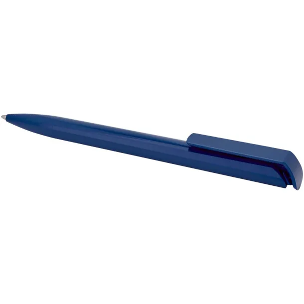 Lucia recycled plastic ballpoint pen (blue ink) - Marksman Blue