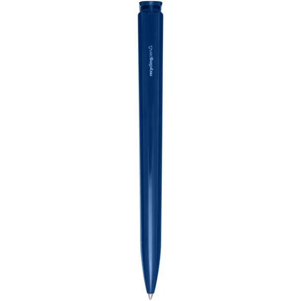 Lucia recycled plastic ballpoint pen (blue ink) - Marksman Blue