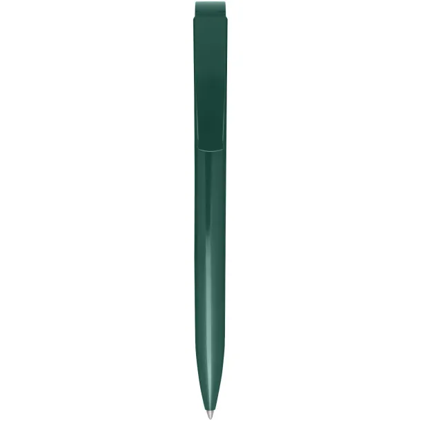 Lucia recycled plastic ballpoint pen (blue ink) - Marksman Forest green