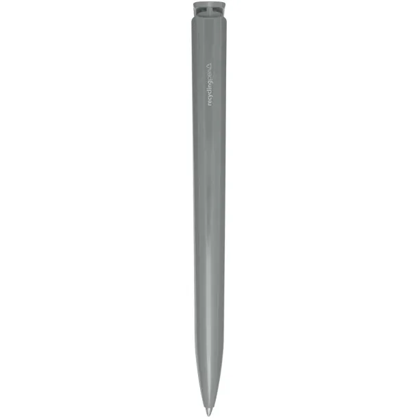 Lucia recycled plastic ballpoint pen (blue ink) - Marksman Grey
