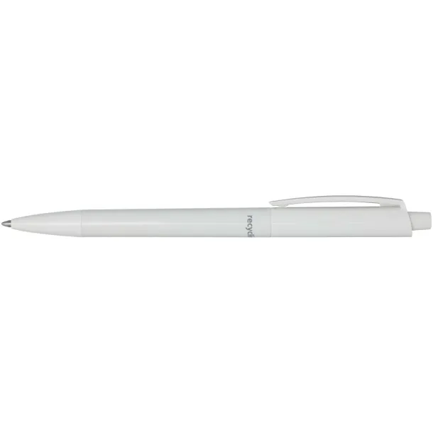 Martha recycled plastic ballpoint pen (black ink) - Marksman White