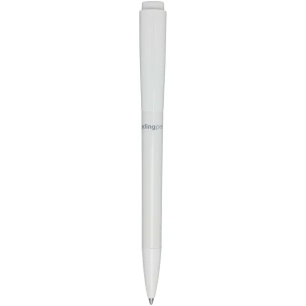 Martha recycled plastic ballpoint pen (black ink) - Marksman White