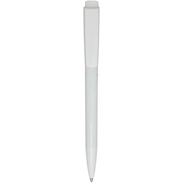 Martha recycled plastic ballpoint pen (black ink) - Marksman White