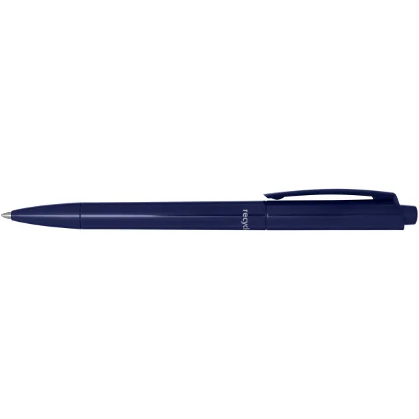 Martha recycled plastic ballpoint pen (black ink) - Marksman Navy Blue