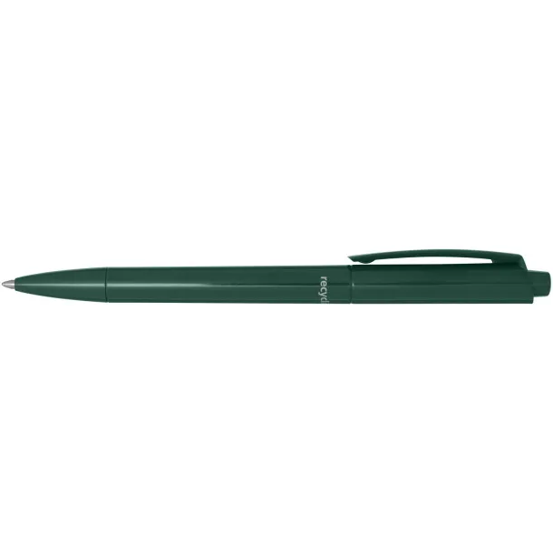 Martha recycled plastic ballpoint pen (black ink) - Marksman Šumski zelena