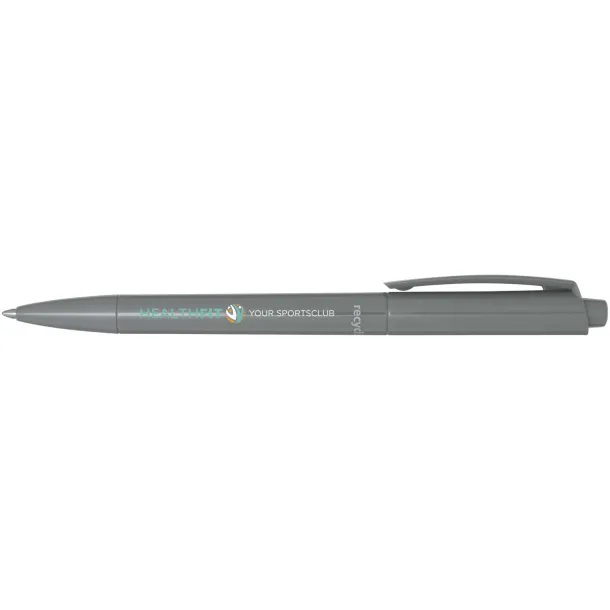 Martha recycled plastic ballpoint pen (black ink) - Marksman Grey