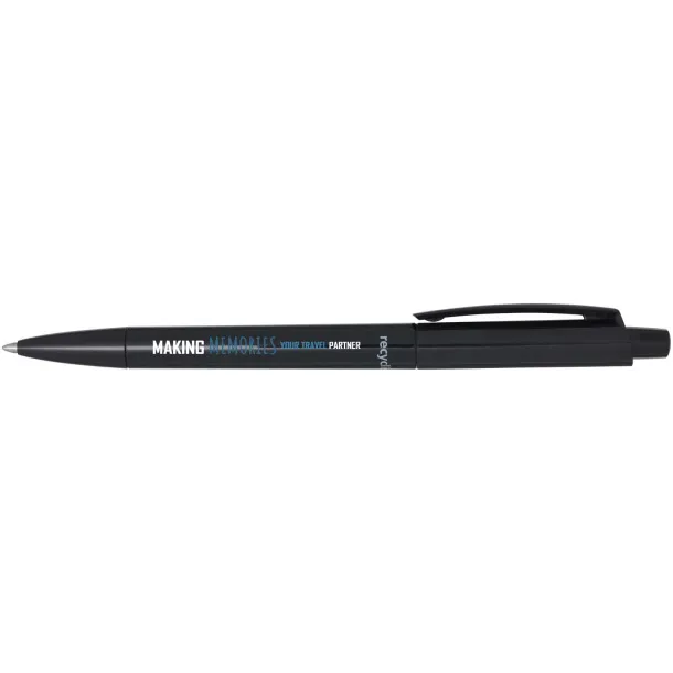 Martha reciklirana plastična kemijska olovka (crna tinta) - Marksman Solid black