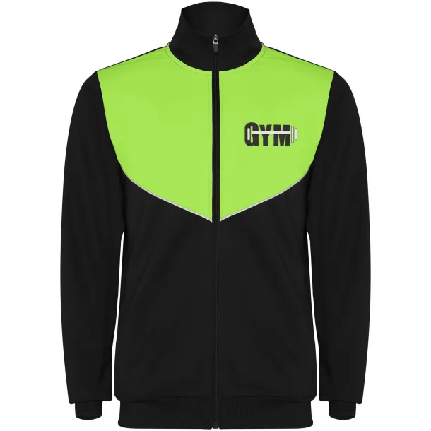Evans unisex trenerka - Roly Solid black Limeta