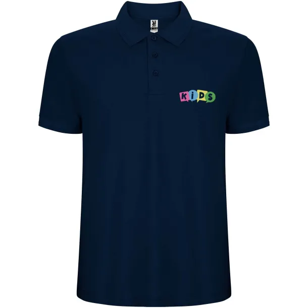 Pegaso Premium short sleeve kids polo - Roly Navy Blue