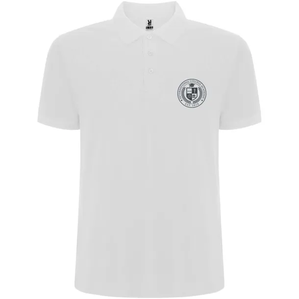 Pegaso Premium short sleeve kids polo - Roly White