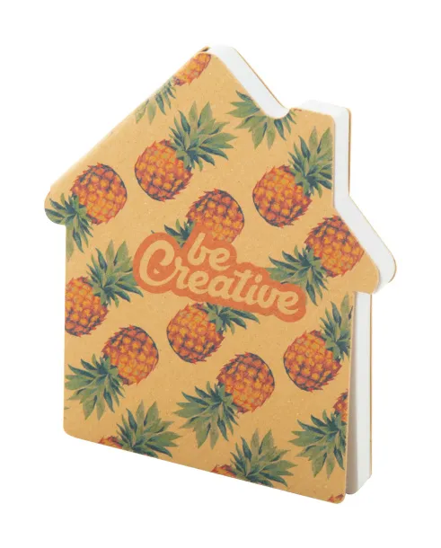 CreaStick House Eco custom sticky notepad Natural