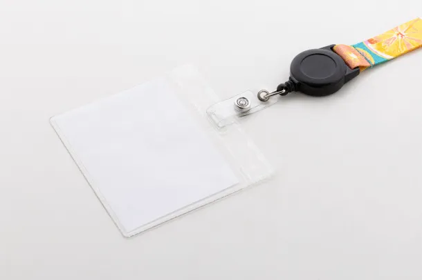 Subiner YoYo RPET personalizirani privjesak za ključeve/držač za propusnice Crna