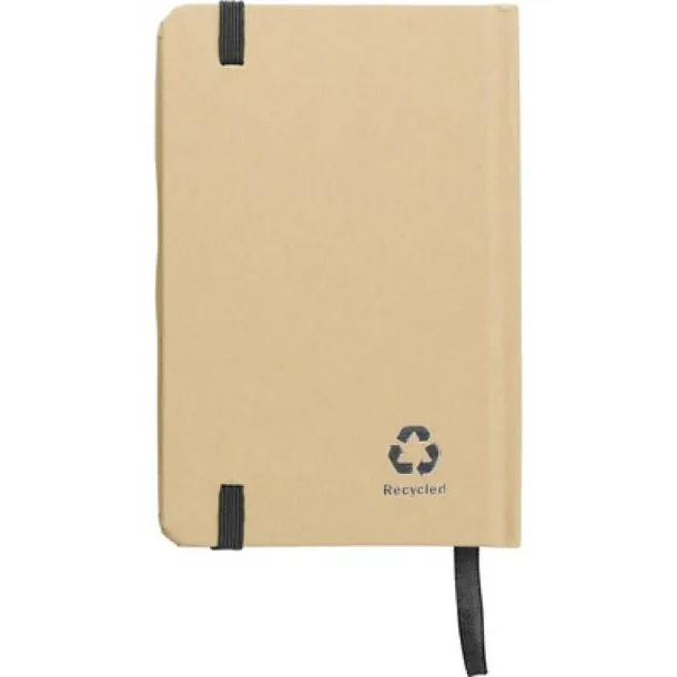  A6 notes od recikliranog natron papira black