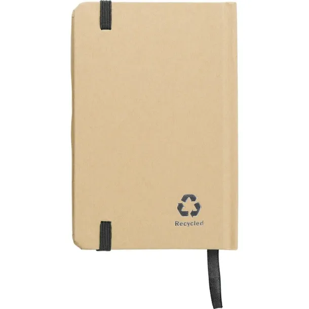  Recycled craft paper notebook A6 Crna