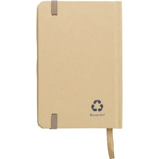  Recycled craft paper notebook A6 beige