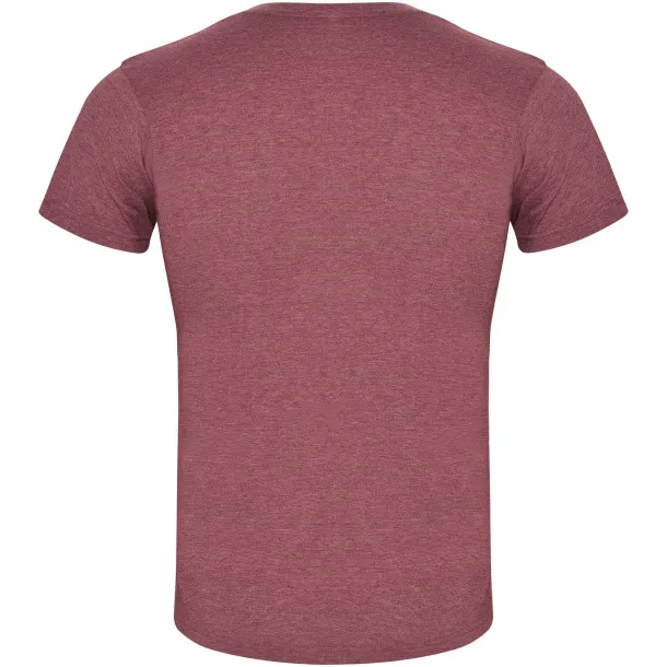 Fox short sleeve men's t-shirt - Roly Heather Garnet