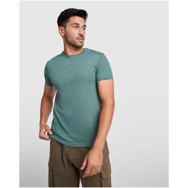 Fox short sleeve men's t-shirt - Roly Heather Mustard