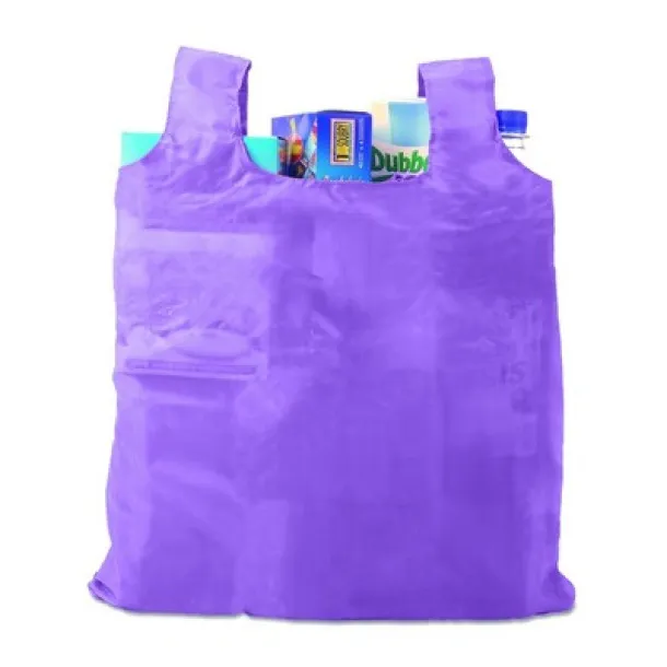  Foldable shopping bag purple