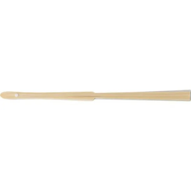  Bamboo hand fan white