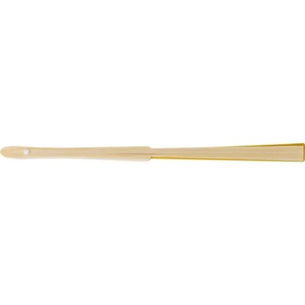  Bamboo hand fan yellow
