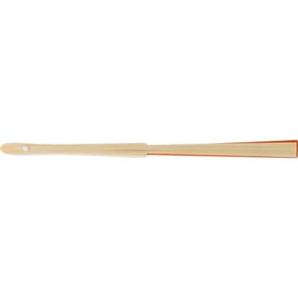  Bamboo hand fan orange