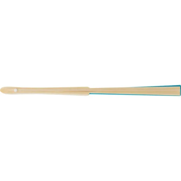  Bamboo hand fan light blue